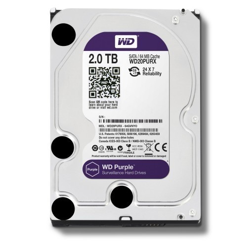 Western Digital 2TB Purple Surveillance 5400RPM HDD